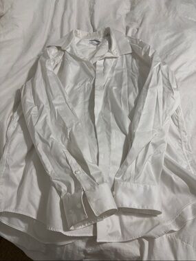 Classic White Men's Dress Shirt